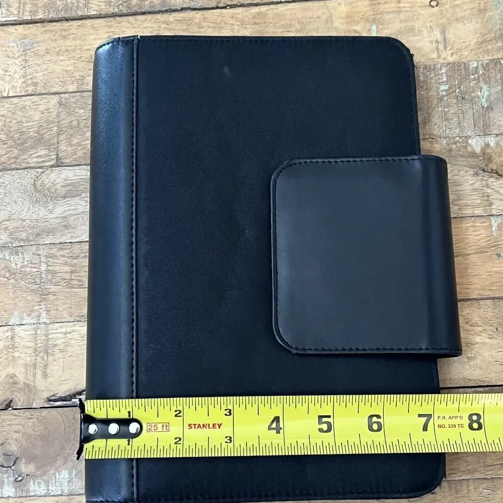 Franklin Covey 365 Planner Black Leather Canvas Magnet Closure